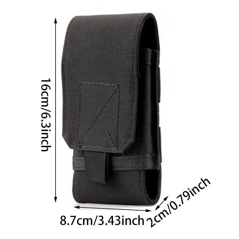 5/6 Inch Cell Phone Pouch Waist Bag Molle Outdoor Universal Running Mobile Phone Case Bag Camping Hunting Accessories Pouch