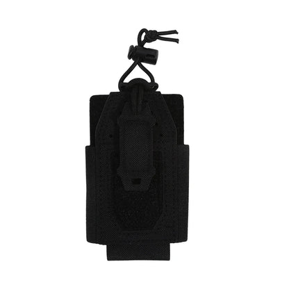 Portable MOLLE Radio Pouch for Walkie Talkie Open Top Quick Release Interphone Holder Bag Communication Gear for Hiking Camping