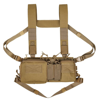 Outdoor Sports Airsoft Gear Combat Assault Molle Vest Accessory Pouch Bag Carrier Tactical Camouflage Chest Rig