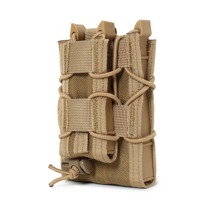 5.56 9mm Molle Magazine Pouch AK AR M4 AR15 Double Decker Magazine Holder Bag Rifle Pistol Mag Holster Hunting Vest Pouches