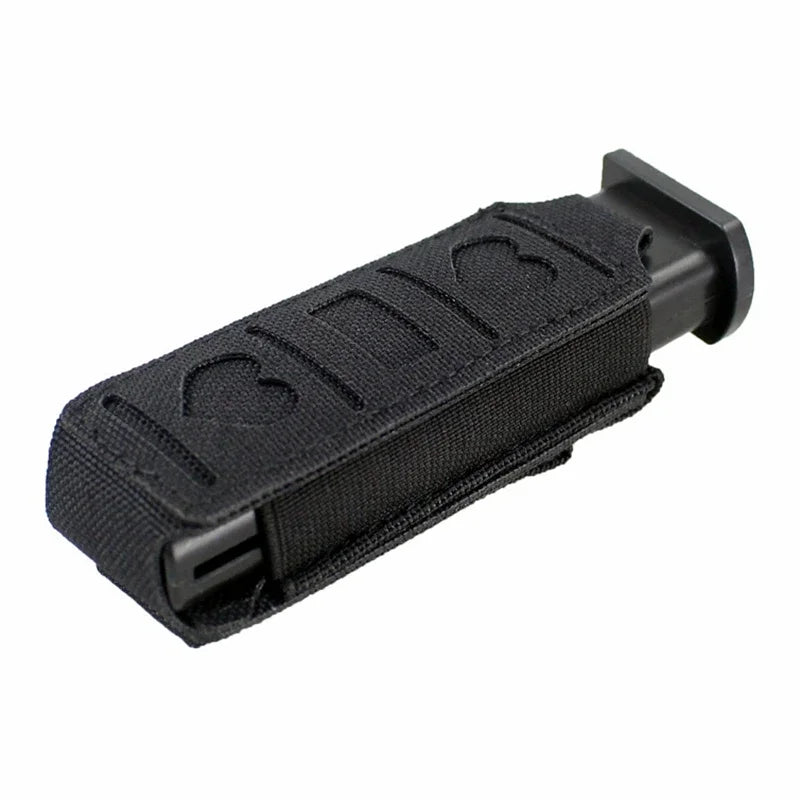 Open-Top Molle Mag Carrier Tactical Pistol Magazine Pouch Single Stack/Magazine Pouch for 9mm/.45 Caliber Mags