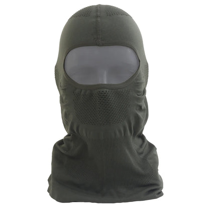 Full Face Mask Headger Motocross Riding Scarf Tactical Airsoft Head Cover Cosplay Party Hat Hunting Training Gear Ranger Green