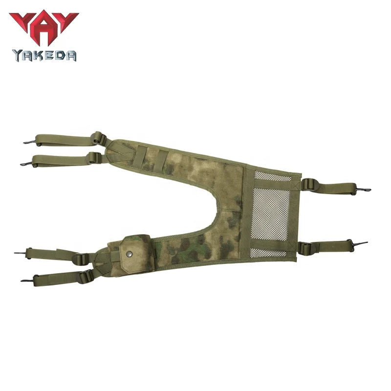 YAKEDA 1000D nylon Green Camouflage Harness Vest Tactical Chest Rig