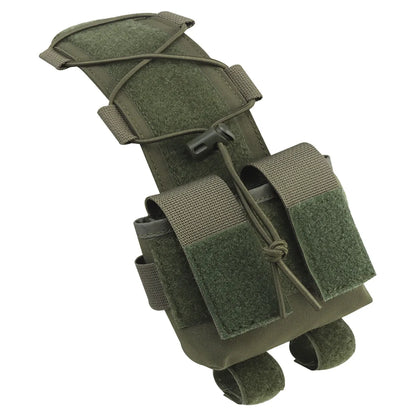 Tactical Helmet Battery Pouch MK2 - NVG Counterweight Pack with Hook & Loop, Molle-Compatible Airsoft, Durable Nylon Organizer