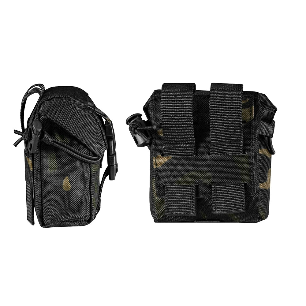 Tactical Frag Grenade Pouch MOLLE Tool Pouch Ultility EDC Mini Waist Storage Bag with Adjustable Function