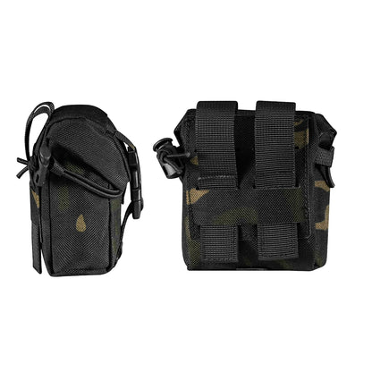 Tactical Frag Grenade Pouch MOLLE Tool Pouch Ultility EDC Mini Waist Storage Bag with Adjustable Function