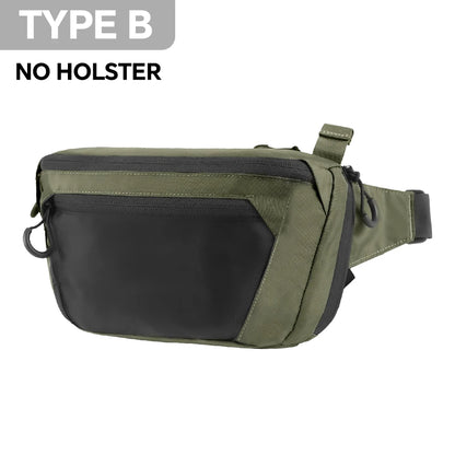 Tactical Waist Bag Concealed Carry Gun Bag Quick Access Handgun Bag Adjustable Waist Belt Fanny Pack with Gun Holster Outdoor