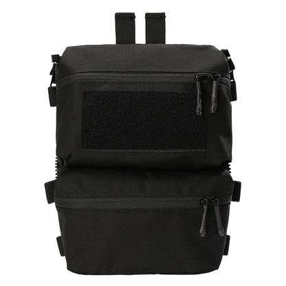 Emersongear For FRO Style V5 Vest Back Panel Double Pouch Hunting Hiking Combat Multi-purpose Bag Zip On Backpack Nylon EM9649