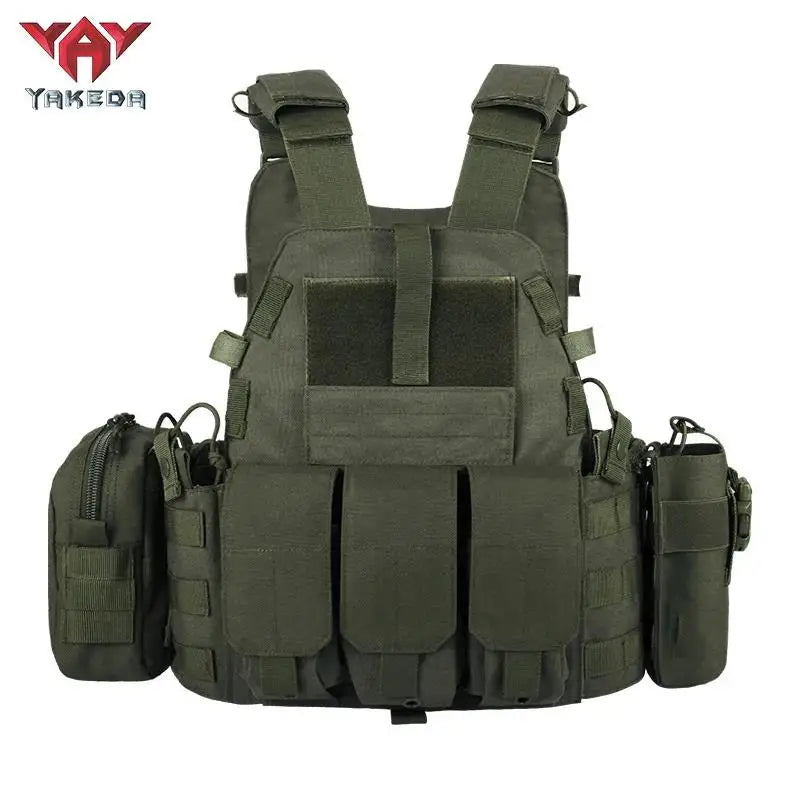 Yakeda 6094 Vests Plate Carrier Vest Camouflage Molle Nylon Modular Vest Tactical Vests Outdoor Hunting Men Vest