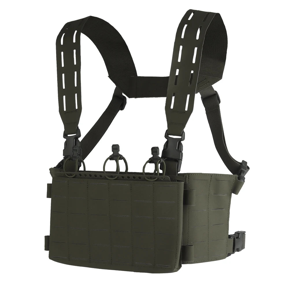 Tactical V1 Modular Hunting Chest Strap UG Style Hunting Plate Carrier LV-X Chest Rig with 556 Triple Magazine Pouch