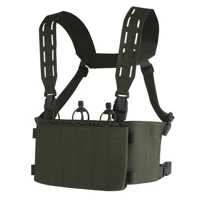 Tactical V1 Modular Hunting Chest Strap UG Style Hunting Plate Carrier LV-X Chest Rig with 556 Triple Magazine Pouch