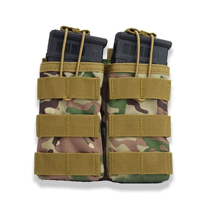 Tactical Single/Dual/Triple/Six Magazine Bag Molle Mag Pouch for Airsoft Ammunition 5.56mm M4 AR15 AK Assault Rifle Hunting