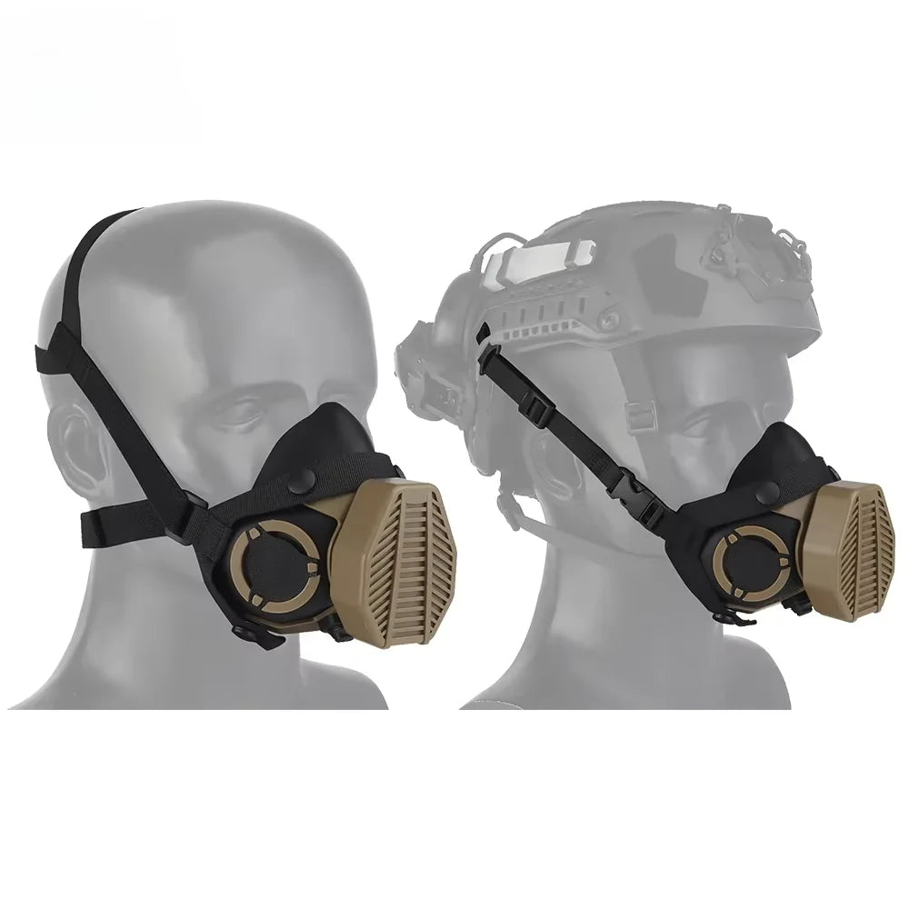 Tactical Respirator SOTR Special Operations Half-mask Strainer Mesh Anti Dust Protective Mask Hunting Airsoft Accessories