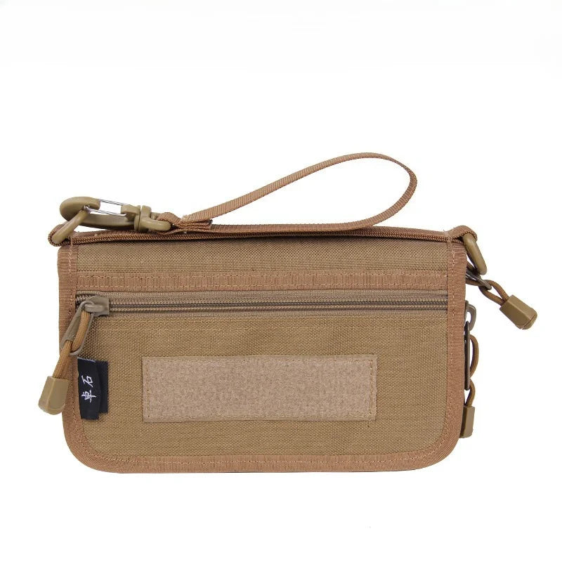 Tactical Hand Wallet 1000D Nylon Molle Pouch Waterproof Card Holder Purse Multi Pocket Storage Bag Outdoor Travel Hand Carry Bag