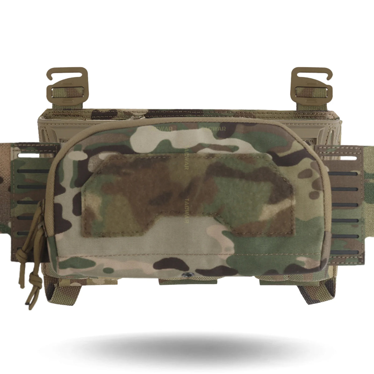 Multi-caliber Triple Mag Pouch with Admin Pouch for 5.56/9mm/PCC Mag, Front Placard for K19/KZ/LV119/FCV5 Plate Carrier