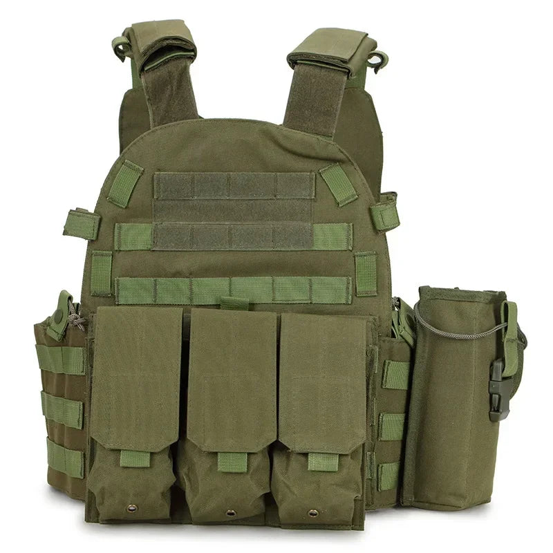 6094 Military Tactical Vest Hunting Plate Carrier Body Armor Combat Army CS Gear Airsoft Accessories Wargame Pouch Molle Vest
