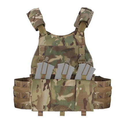 Tactical Hunting Vest Velocity Systems Plate Carrier With Zip-on Hydration Back Panel  Bag MOLLE Scarab Airsoft Militar Gear