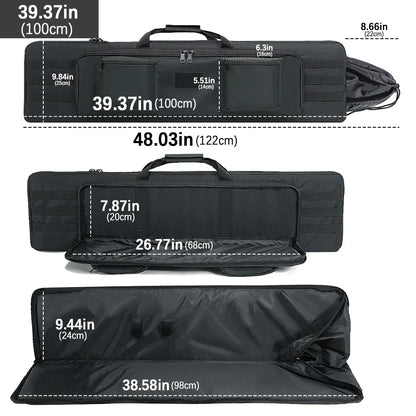 100/120cm Gun Bag Rifle Case Backpack Sniper Gun Carry Protection Bag Airsoft Shooting Gun Bag Hunting Accessories