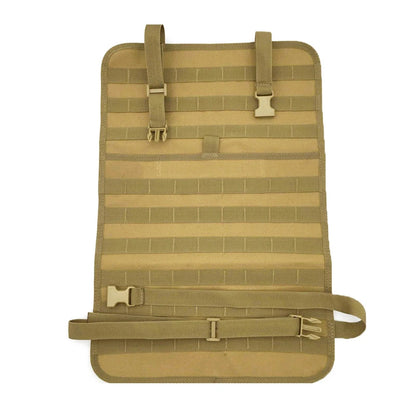 Vehicle Tactical Seat Back MOLLE Panel Car Backseat Organizer Storage Board with Pockets Camping Hunting Outdoor Equipment