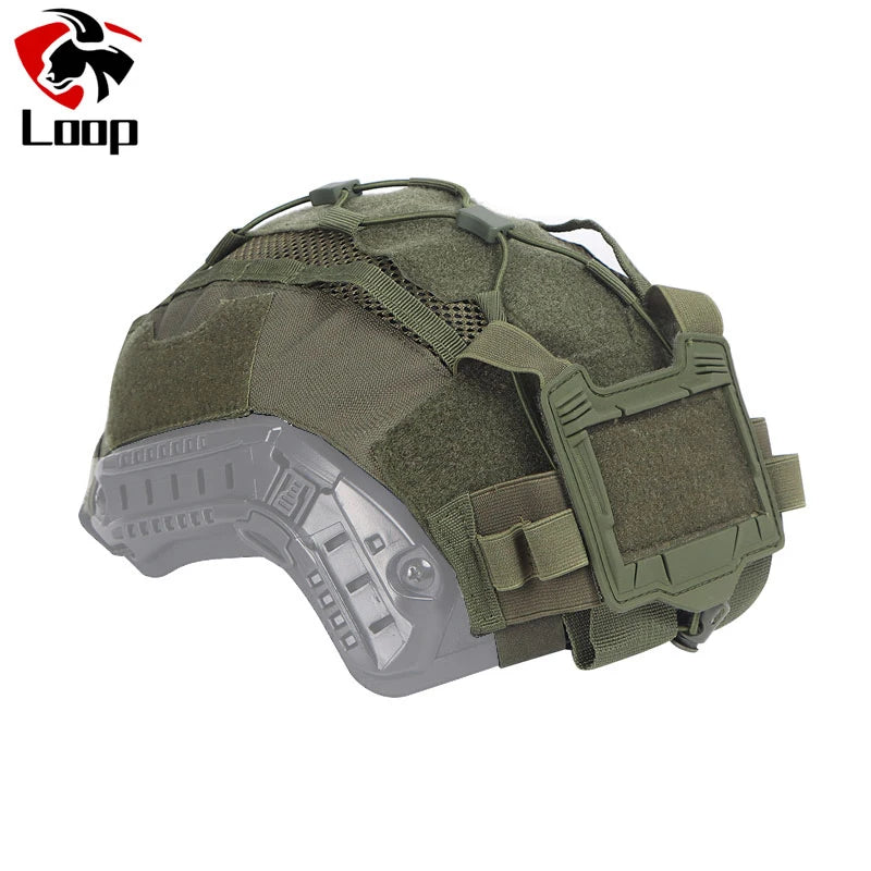 Tactical Helmet Cover for Maritime Helmet with NVG Battery Pouch Hunting Allows Free Pairing with Other Tactical Equipment