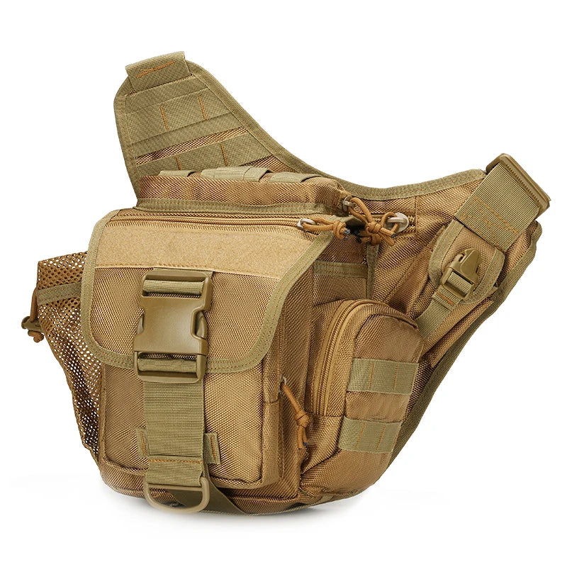 Outdoor Waterproof Hunting Messenger bag camo Shoulder Bag Cycling Crossbody Chest Single Bag Travel Climbing Camping Handbag