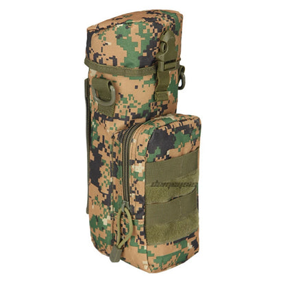 Tactical Molle Water Bottle Pouch Nylon Outdoor Sport Travel Kettle Bag with Shoulder Strap