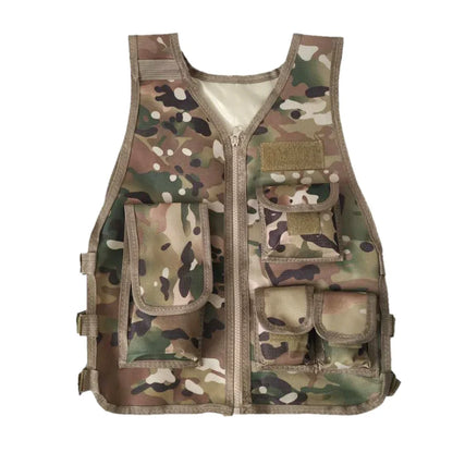 Kids Tactical Vest Hunting Combat Bulletproof Uniform Special Costumes Forces Children Camouflage Jungle Clothing