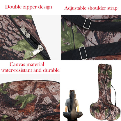 Portable Lightweight Crossbow Bags T Shaped Crossbow Bag Case Backpack Canvas Pouch for Crossbow Hunting Shooting