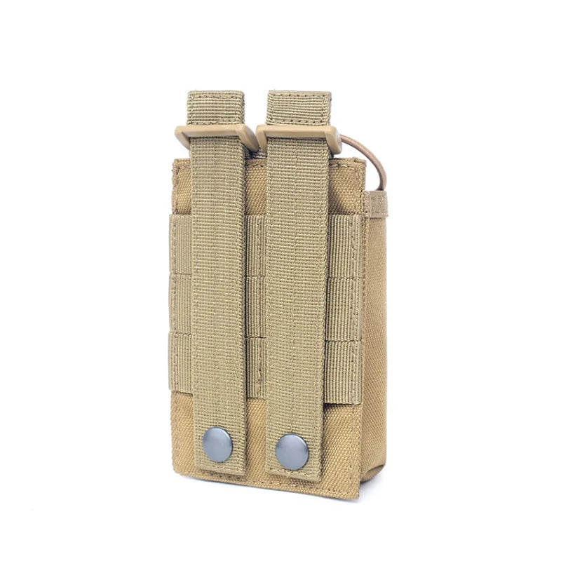 Molle Radio Pouch Walkie Talkie Interphone Holster Outdoor Hiking Hunting EDC Waist Bag Phone Holder Magazine Holder Pouches
