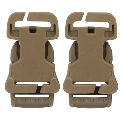 2Pcs Detachable Tactical Compression Buckles Outdoor Safety Lock Clips For Hiking Backpack & Tactical Vest