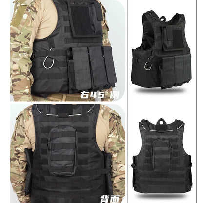 YAKEDA Molle Airsoft Vest Tactical Vest Plate Carrier Fishing Hunting Paintball Vest Armor Vest
