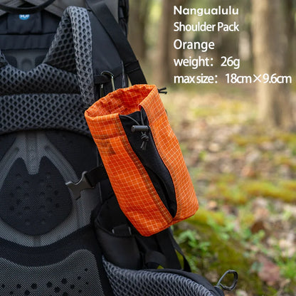 Shoulder Strap Water Bottle Pouch Outdoor Hiking Adjustable Elastic Bottle Holder Ultralight Backpack Attachment Pocket