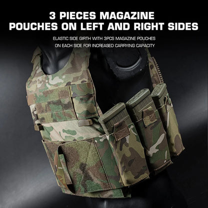 LV-119 Low Vis Slick Plate Carrier Tactical Vest Airsoft Militar Wargame Lightweight Adapt System Slickster Assault Vest