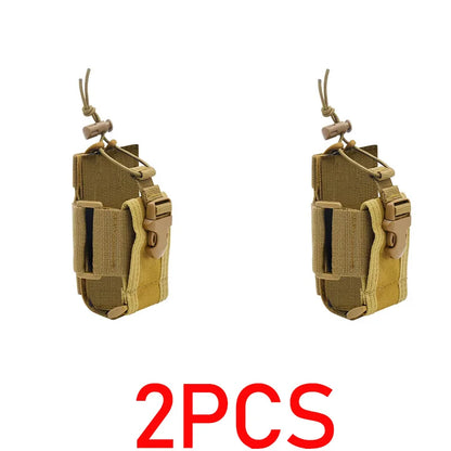 Tactical Radio Holder Shift Pocket Tactical Molle Pouch Walkie Talkie Holster Nylon Waist Belt Bag Pocket Hunting Accessories