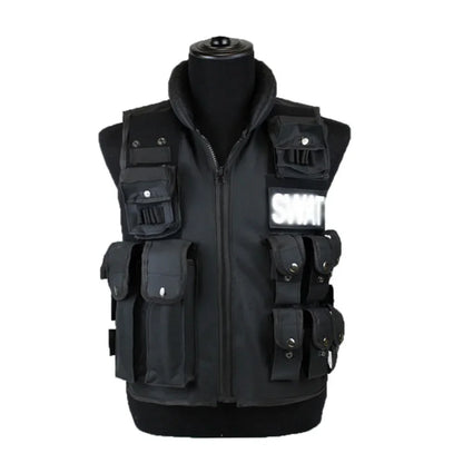 Multi Pockets Tactical Vest Hunting Outdoor Waistcaot SWAT Training CS Game Waist Coat Paintball Modular Security Guard Vests