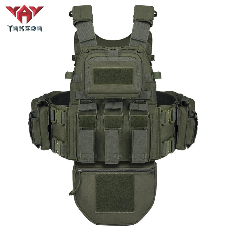 YAKEDA 8280 Multifunctional Full Protection Tactical Vest Snake Buckle Quick Release Outdoor Camouflage Tactical Vests