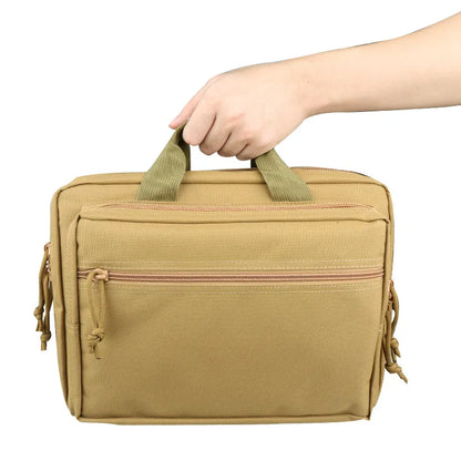 Tactical Handgun & Magazine Portable Gun Bag, Universal Pistol Safety Carrying Handbag Handbox, Hunting Tool Storage Case or Bag