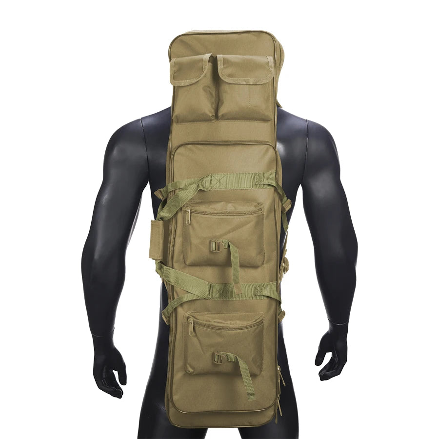 ouble layer large capacity outdoor multifunctional backpack with three gear small bag, travel sports fishing bag