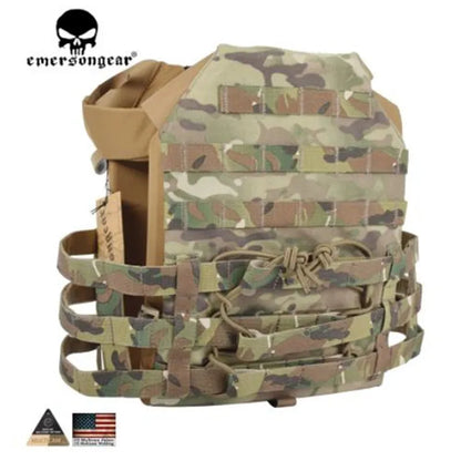 EMERSON Tactical Vest MOLLE JPC Vest Airsoft Paintball Chest Protective Plate Carrier MC Combat Vest + Plates