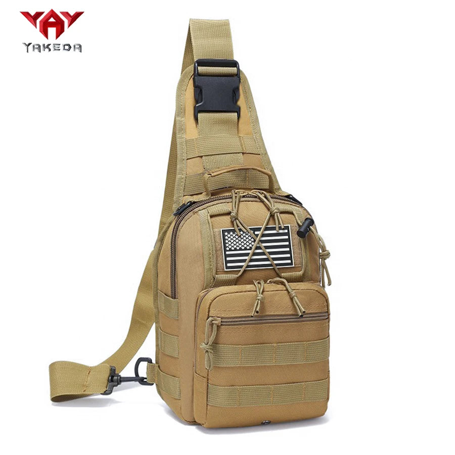 YAKEDA Multifunctional Outdoor Sling Bag, Casual Travel Chest Pack, Durable Daily Use Crossbody Bag for Men & Women