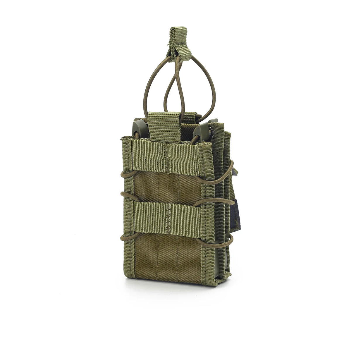 Outdoor Tactical Open Top Double MOLLE Camo Nylon Magazine Pouch for Airsoft Paintball Shooting Hunting