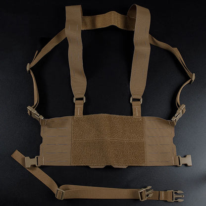 Outdoor Tactical Chesty Rig Waist Strap Hunting Accessories Practical Wide Harness Vest Gear Laser Cutting Molle Chest Rig