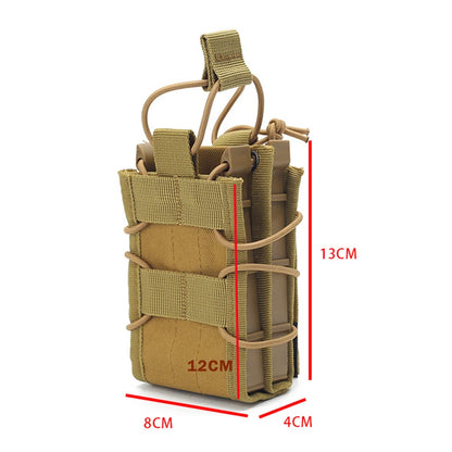5.56 Double Magazine Pouch Tactical Molle Mag Pouch EDC Waist Bag Outdoor Sports Airsoft Storage Bag Hunting Vest Accessory Bag