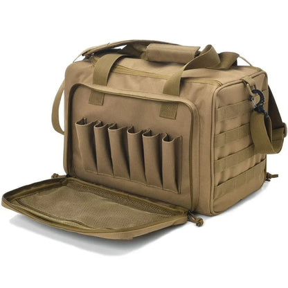 Gun Range Storage Bag with MOLLE System, Durable Shoulder Pack for Outdoor Equipment & Accessories