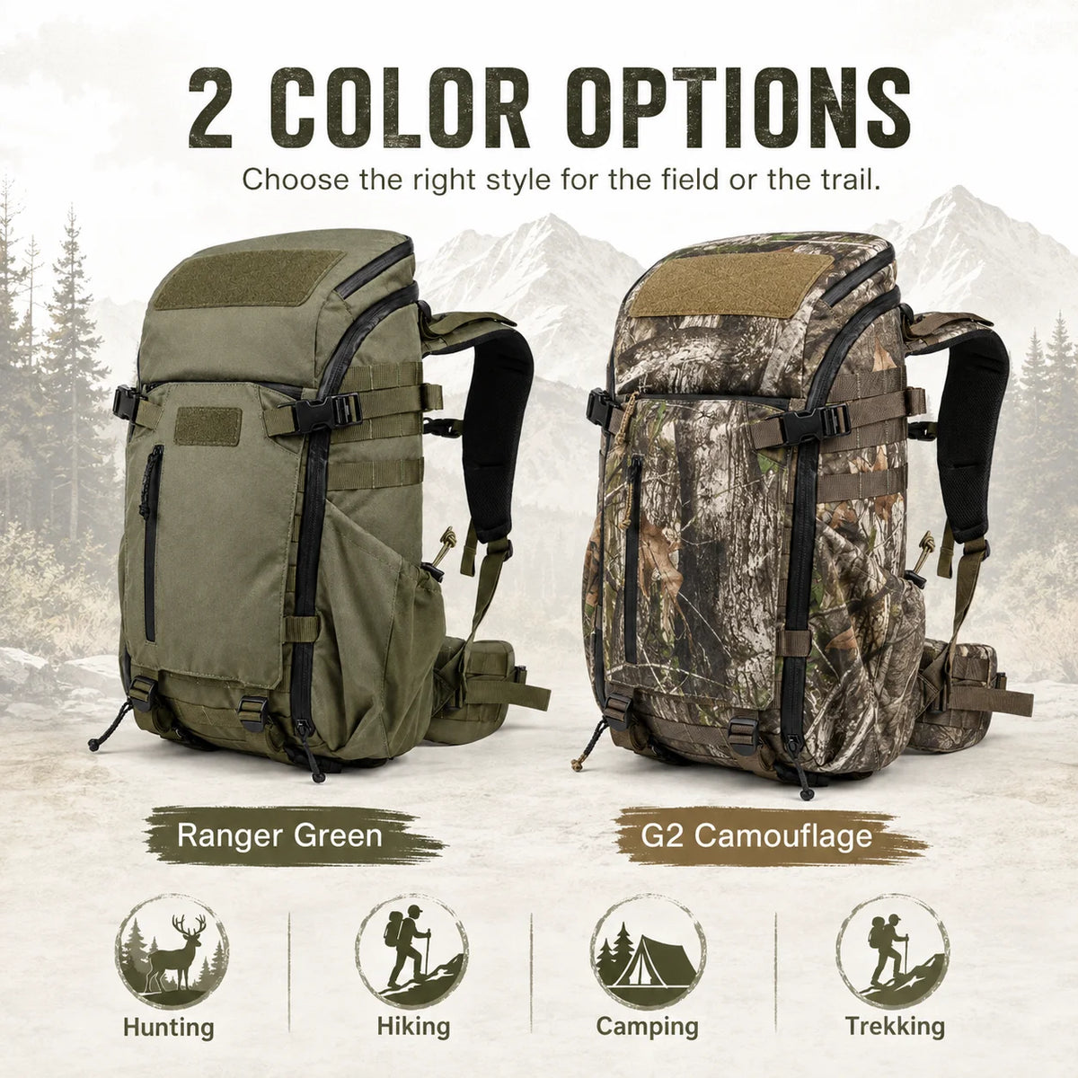 Hot Sale 30L Hunting Bag Waterproof High Quality Camo Camping Hunting Backpack