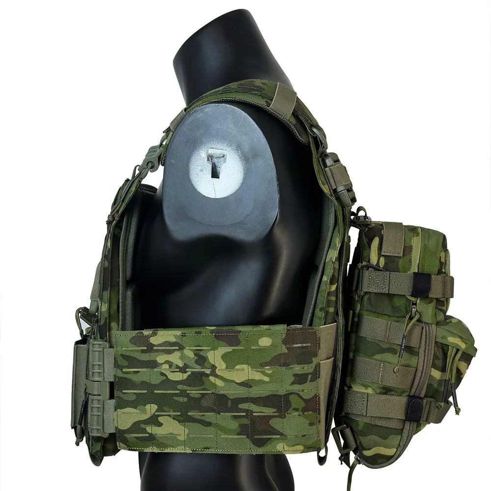 ZH02 EMERSONGEARS Nylon Combat suit laser cutting vest with 5.56 hydration backpack with 2L triple magazine pouch Set