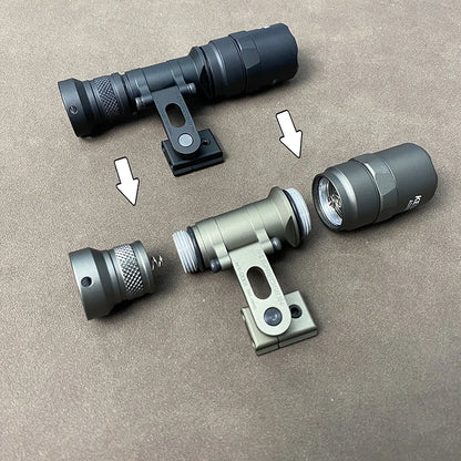 SOTAC Tactical SS MAX Helmet Light Mount with M300V M300B SF Flashlight for Helmet Rail