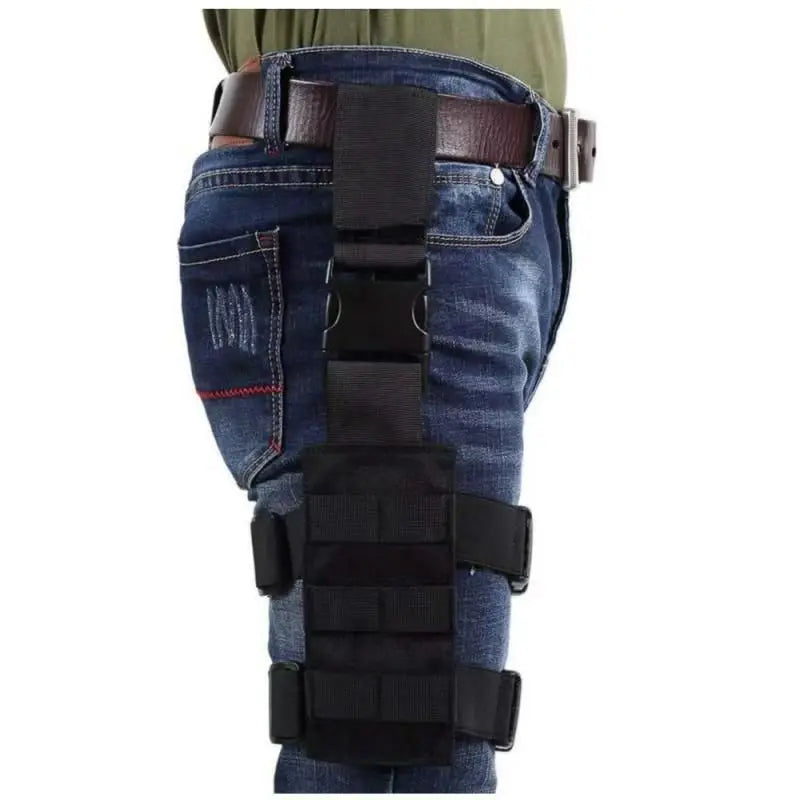 Multifunctional Adjustable Thigh Carry Modular Bag Molle Compatible Outdoor Sports Training Leg Mount Accessory Storage Pouch