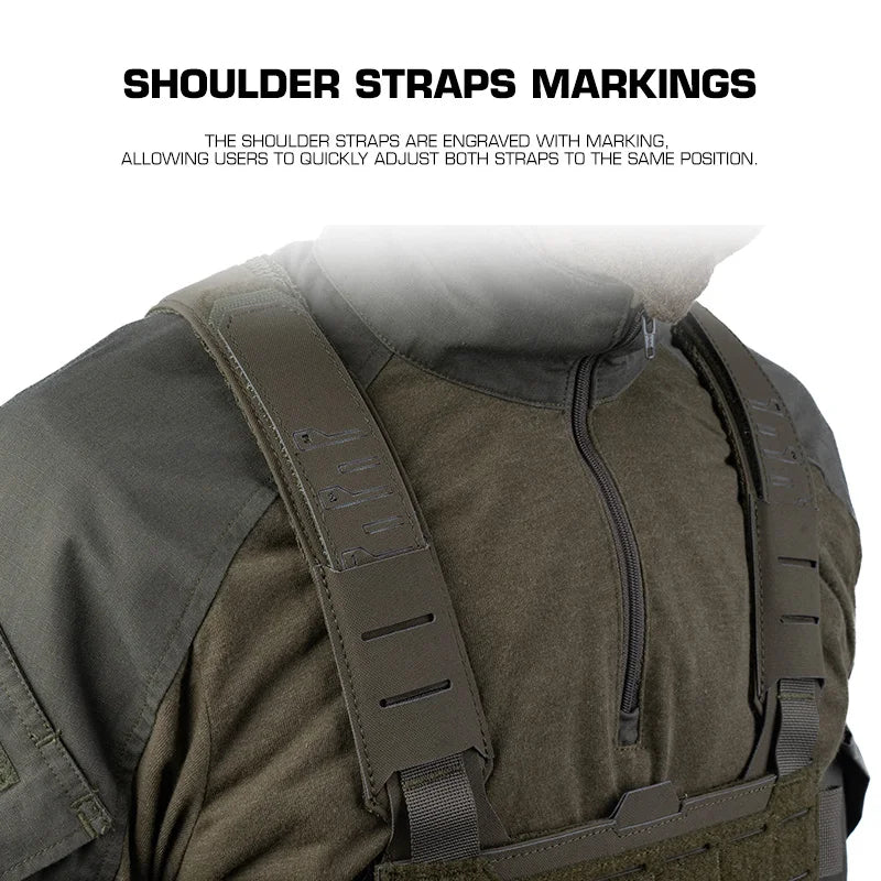Tactical Modular Chest Rig Camo Style Scalable Design HX Harness Molle Front Panel for Outdoor Hunting Airsoft Training Gear