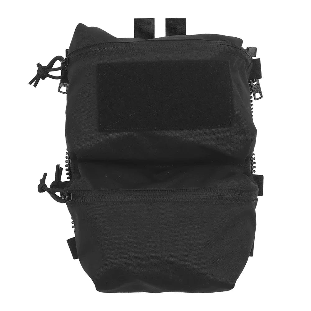 Ferro Style FCPC V5 Back Panel Double Bag General Purpose Pockets Vest Plate Carrier Accessories Sundries Pouch Airsoft